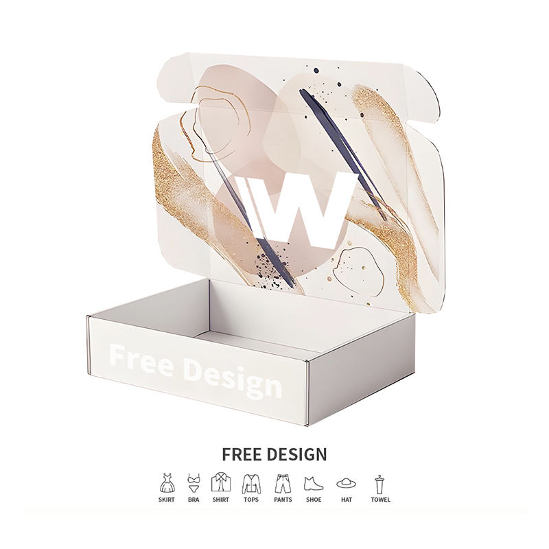 جعبه های بسته بندی پوشاک موج دار