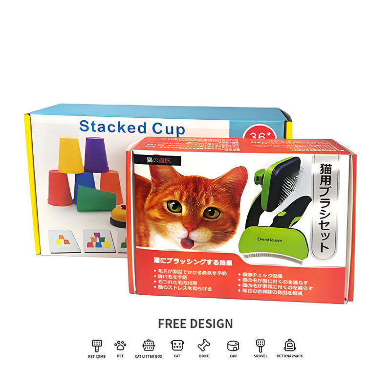 جعبه های بسته بندی ابزار حیوانات خانگی راه راه