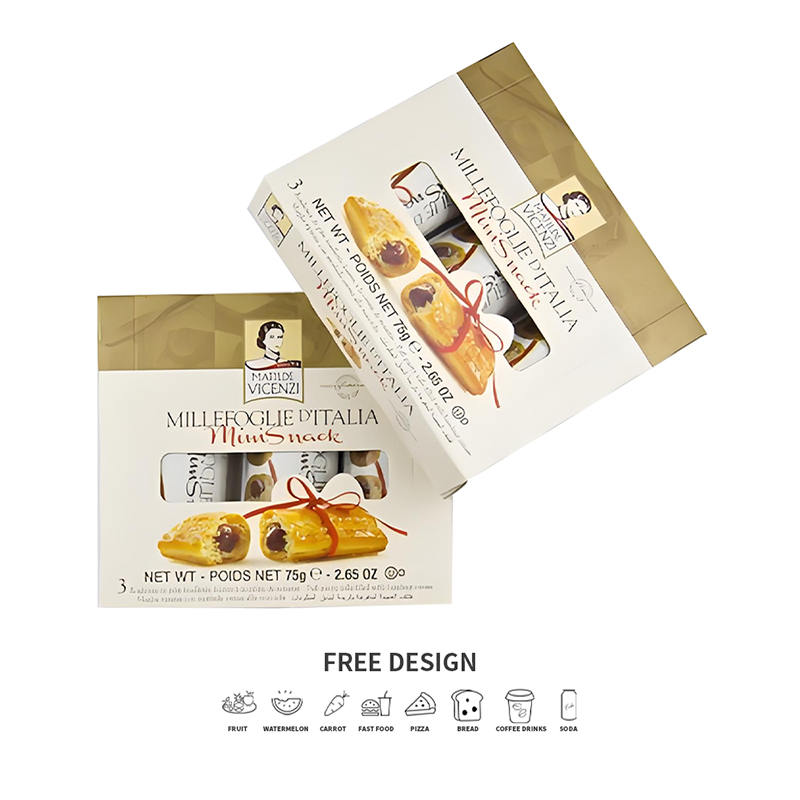 جعبه های بسته بندی بیسکویت راه راه